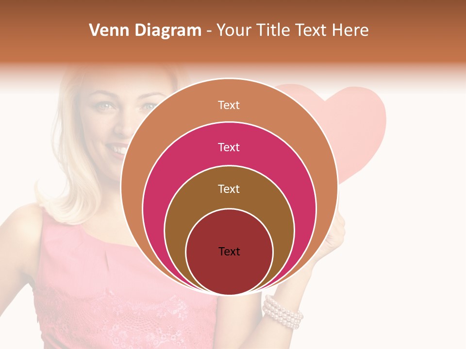 Looking Female Blonde PowerPoint Template