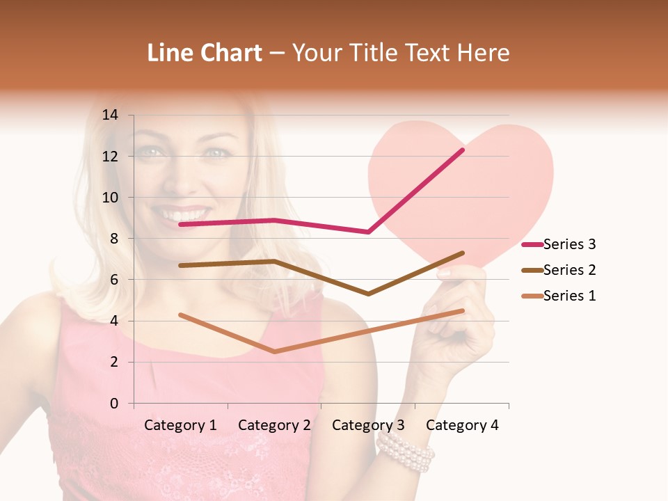 Looking Female Blonde PowerPoint Template