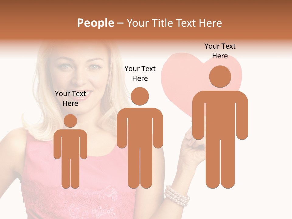 Looking Female Blonde PowerPoint Template