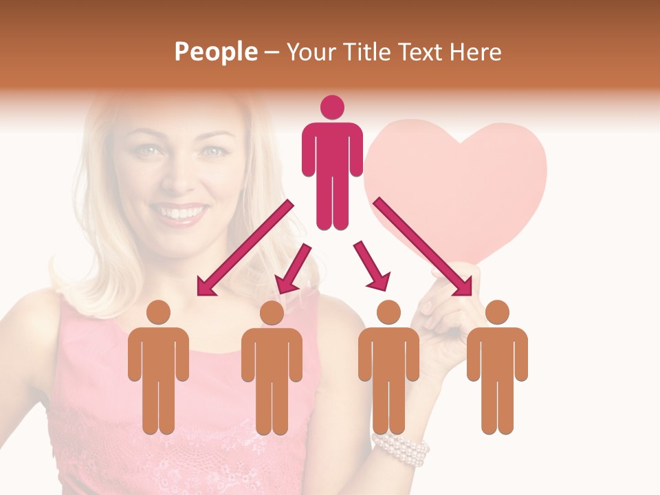 Looking Female Blonde PowerPoint Template