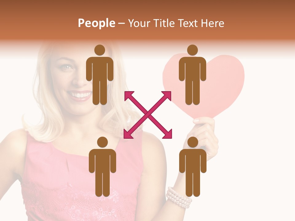Looking Female Blonde PowerPoint Template