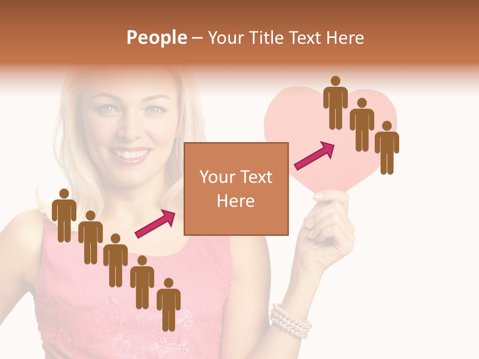 Looking Female Blonde PowerPoint Template