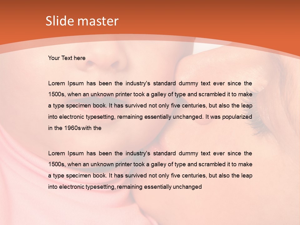 Smile Kissing Infant PowerPoint Template