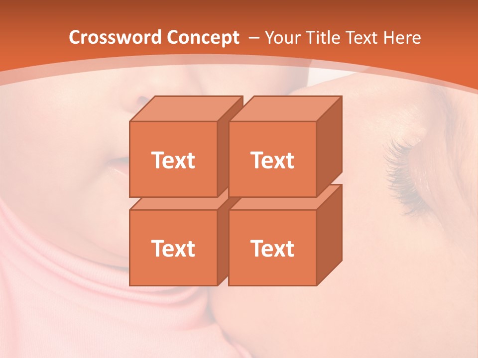 Smile Kissing Infant PowerPoint Template