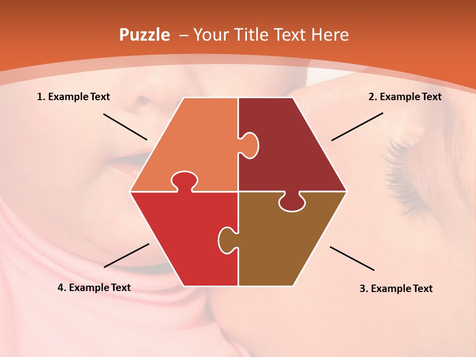 Smile Kissing Infant PowerPoint Template