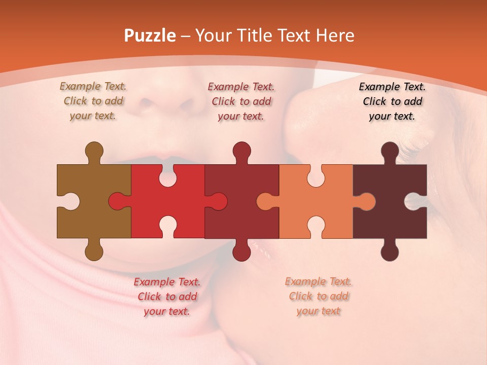 Smile Kissing Infant PowerPoint Template