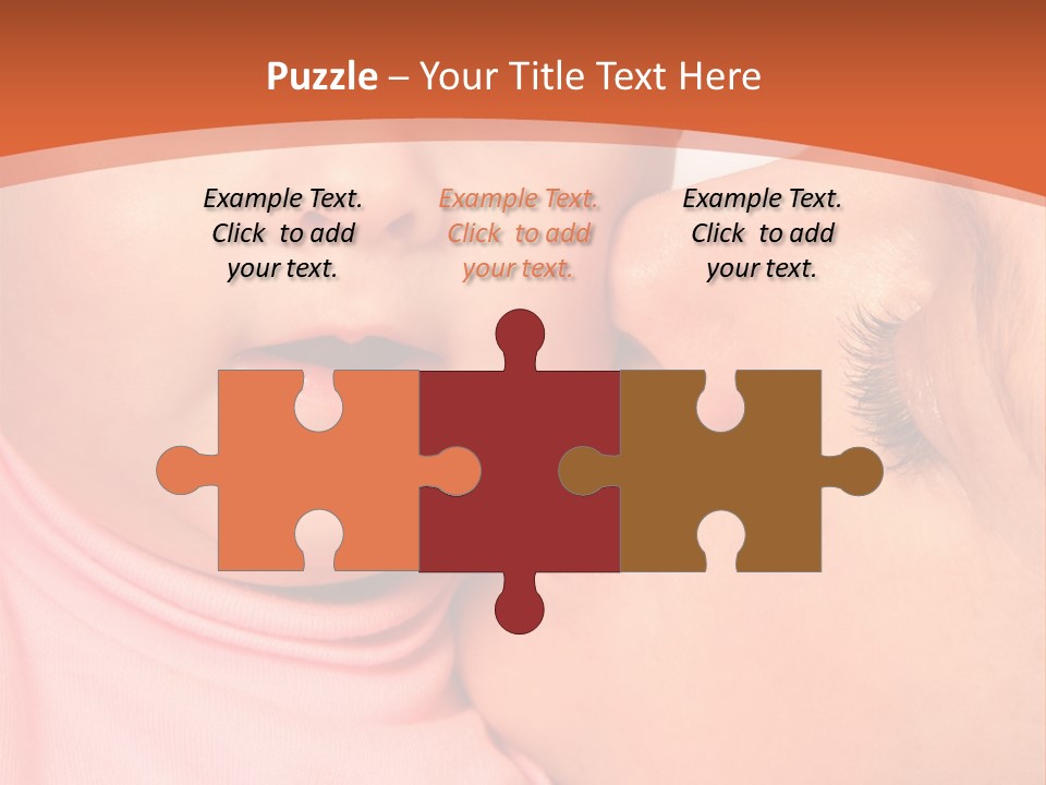 Smile Kissing Infant PowerPoint Template