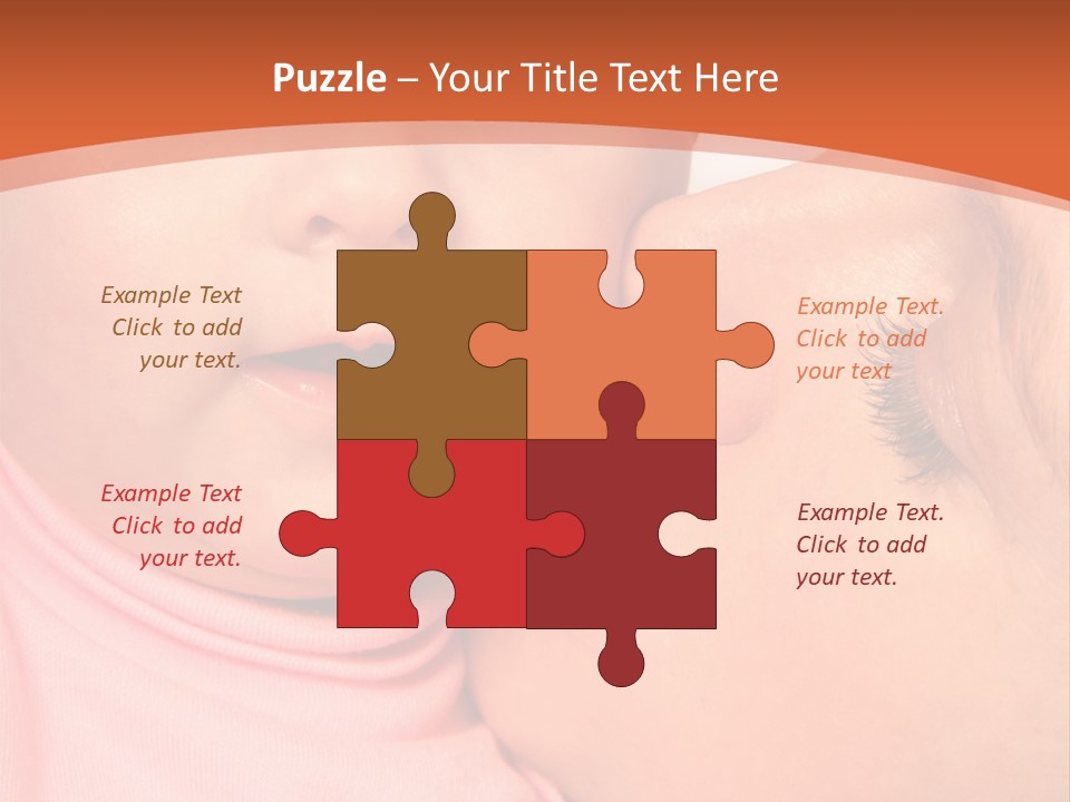 Smile Kissing Infant PowerPoint Template