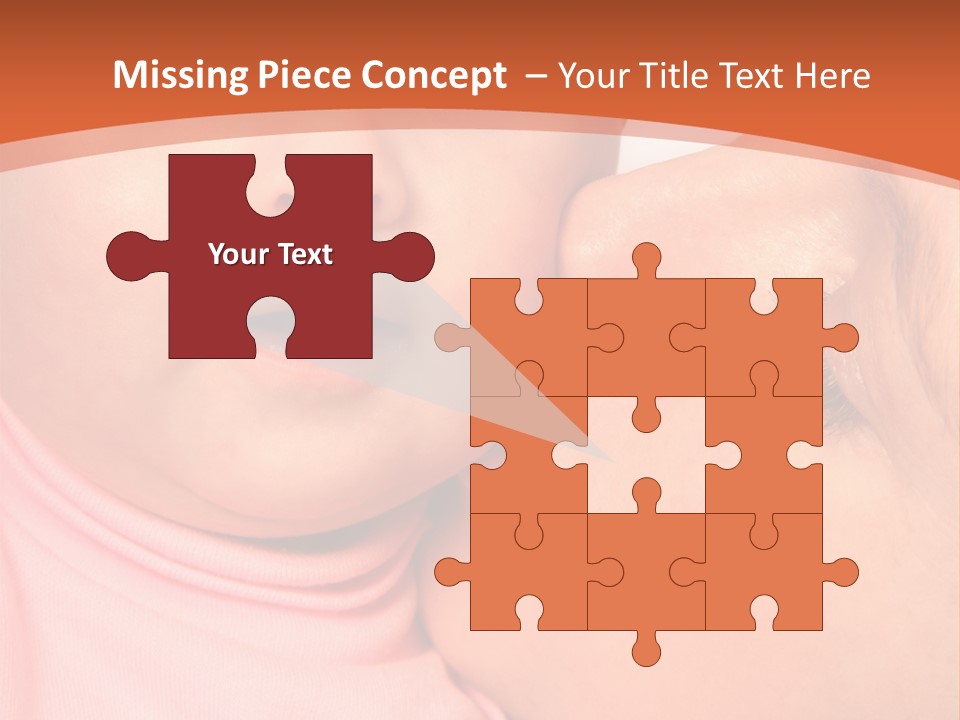 Smile Kissing Infant PowerPoint Template