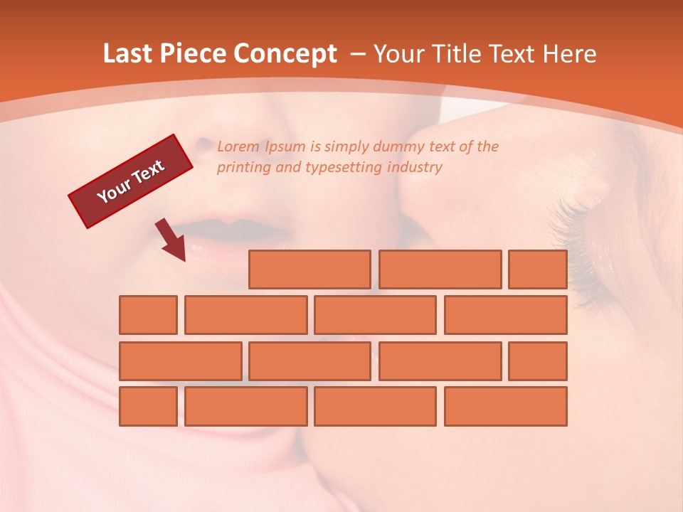 Smile Kissing Infant PowerPoint Template