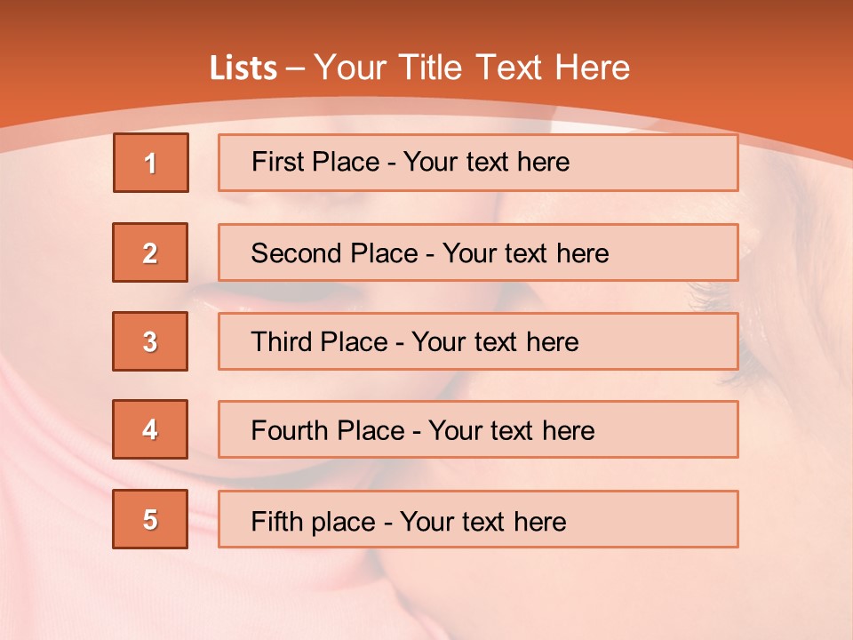 Smile Kissing Infant PowerPoint Template