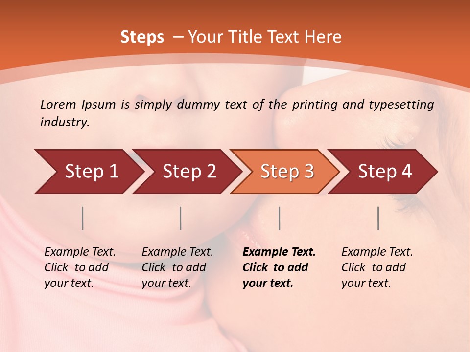 Smile Kissing Infant PowerPoint Template