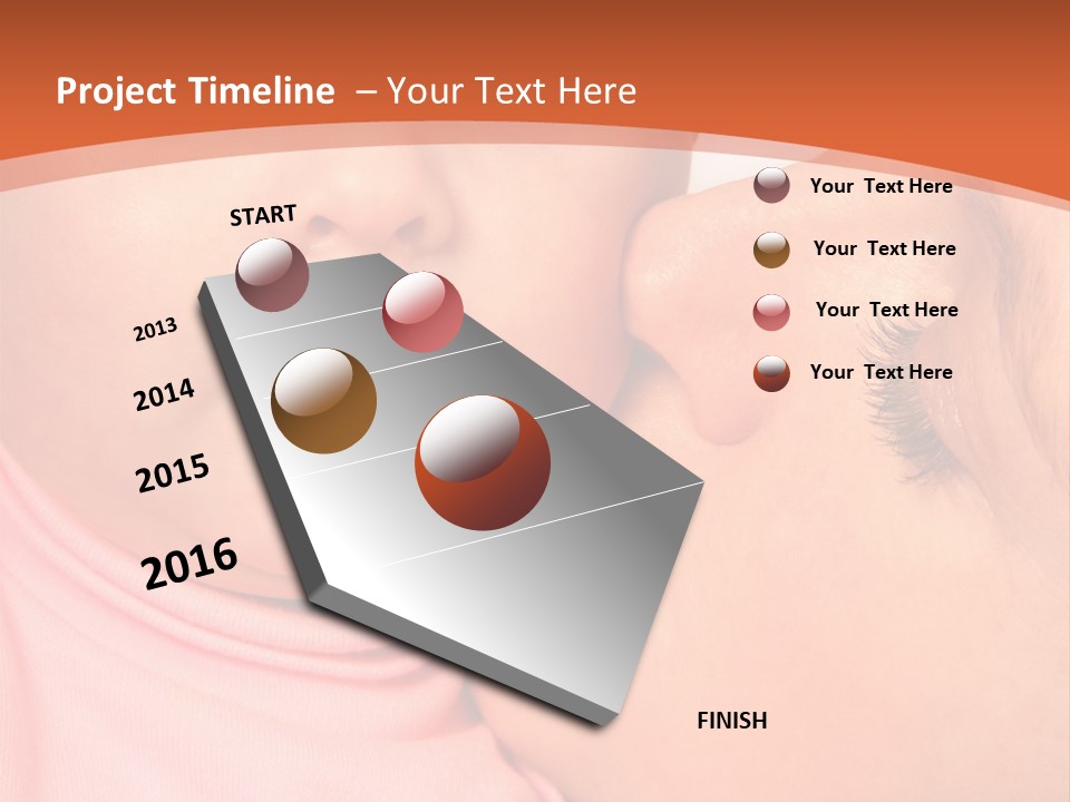 Smile Kissing Infant PowerPoint Template