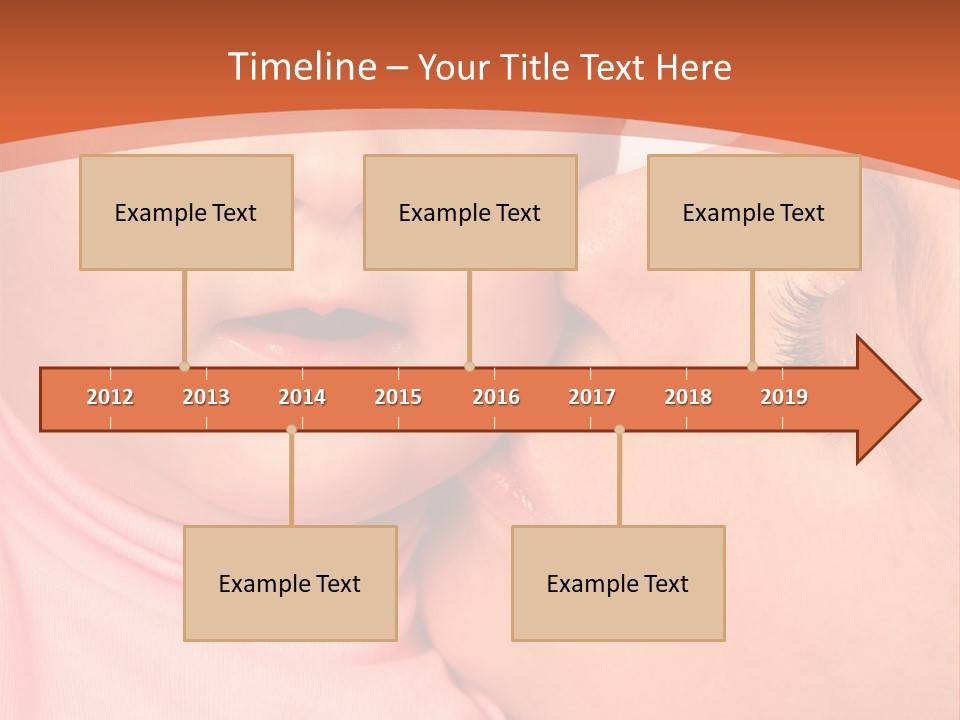 Smile Kissing Infant PowerPoint Template