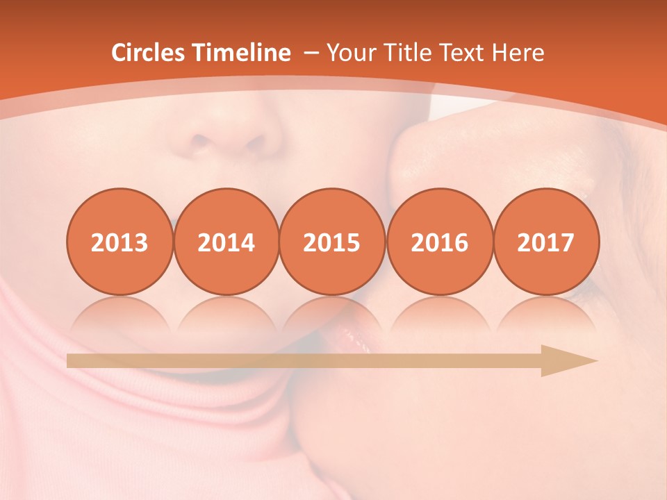 Smile Kissing Infant PowerPoint Template
