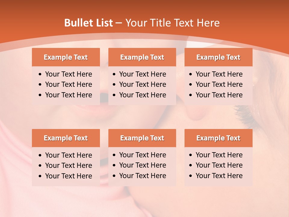 Smile Kissing Infant PowerPoint Template