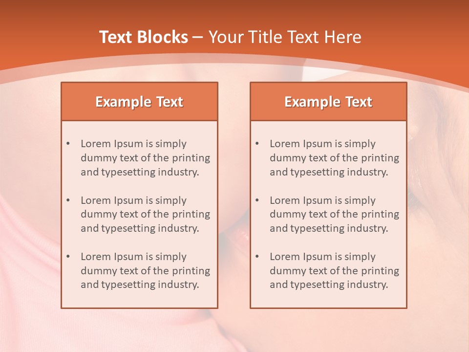 Smile Kissing Infant PowerPoint Template