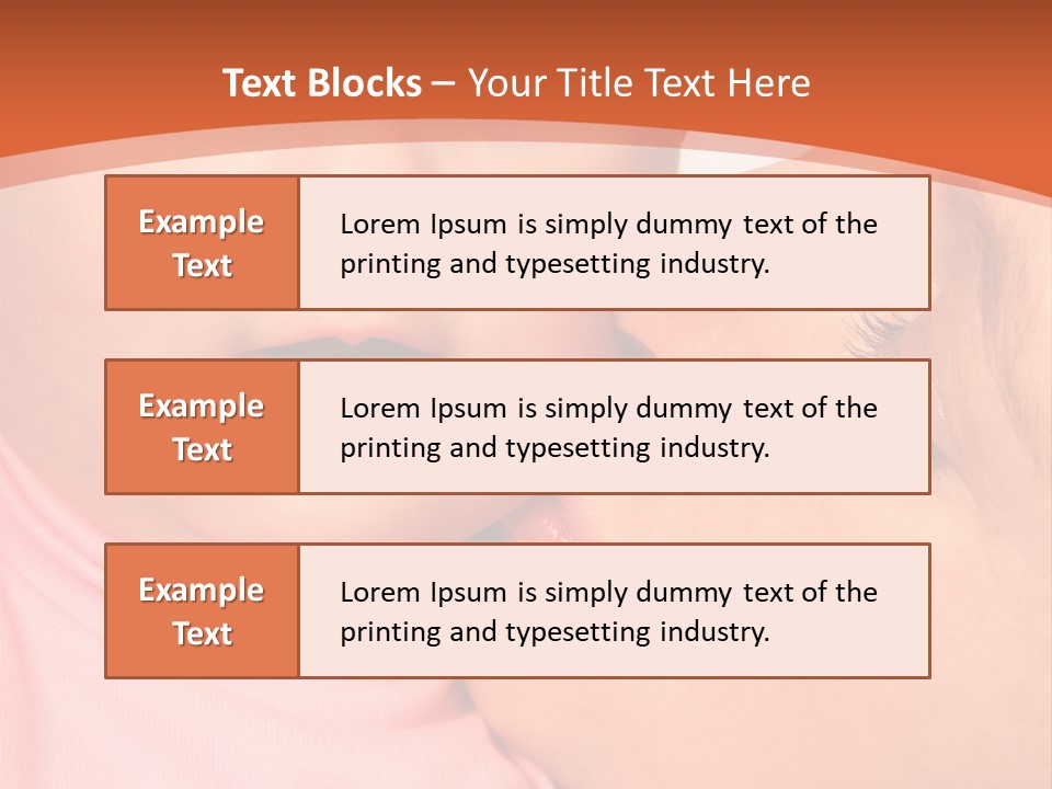 Smile Kissing Infant PowerPoint Template