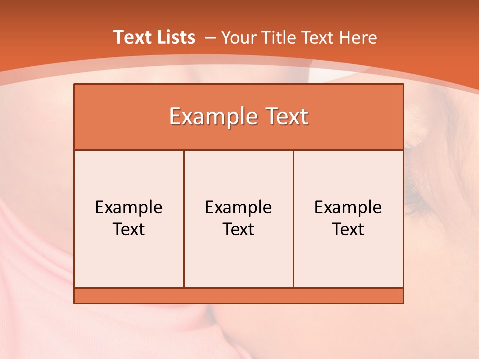 Smile Kissing Infant PowerPoint Template