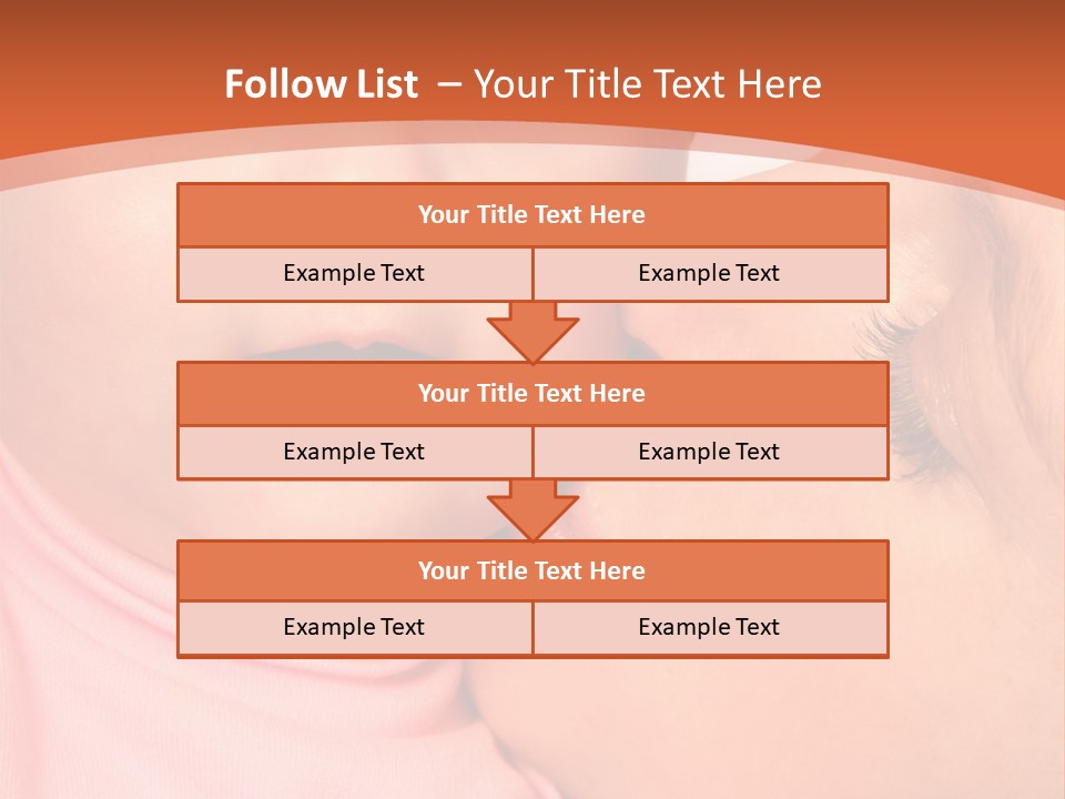Smile Kissing Infant PowerPoint Template