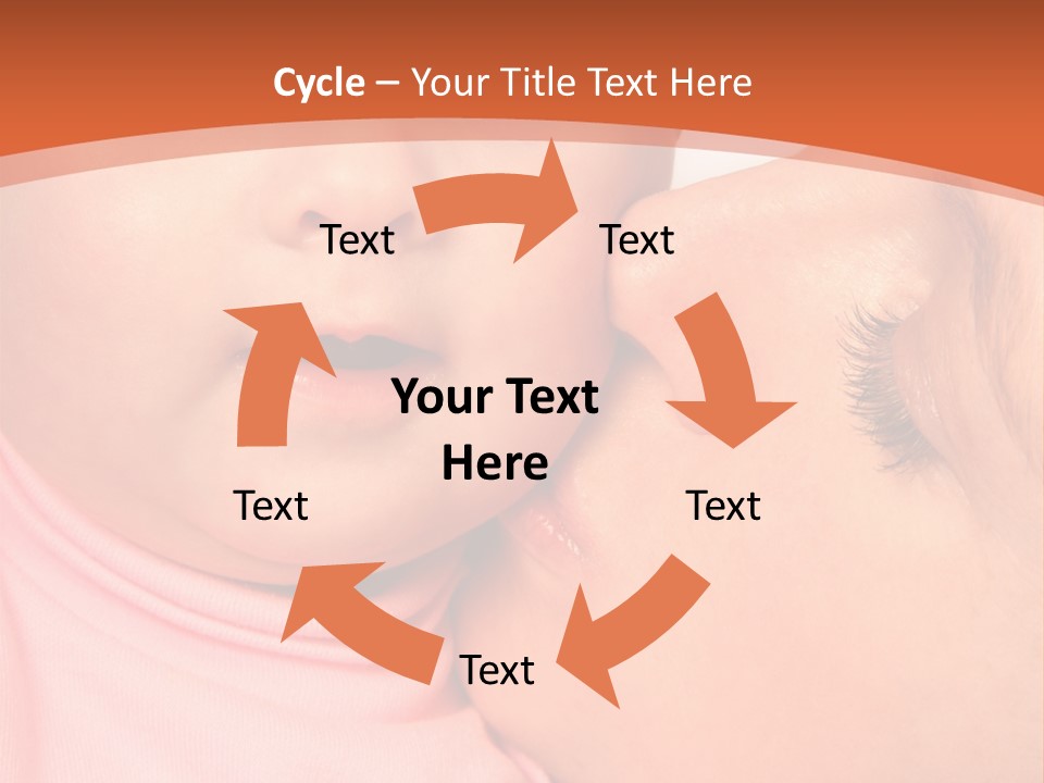 Smile Kissing Infant PowerPoint Template