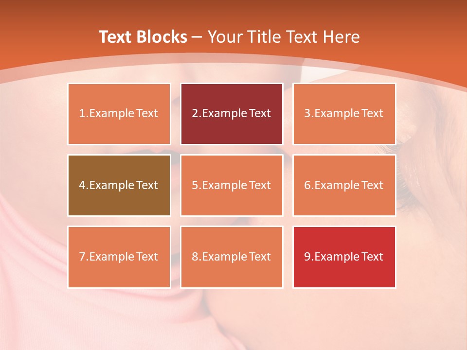 Smile Kissing Infant PowerPoint Template