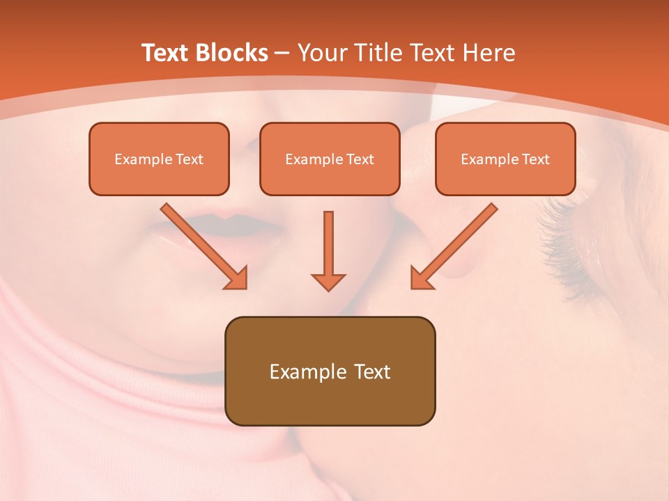 Smile Kissing Infant PowerPoint Template