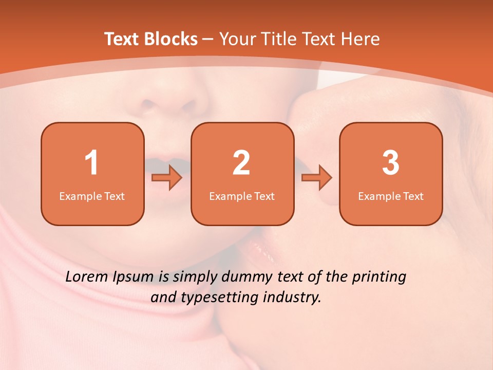 Smile Kissing Infant PowerPoint Template