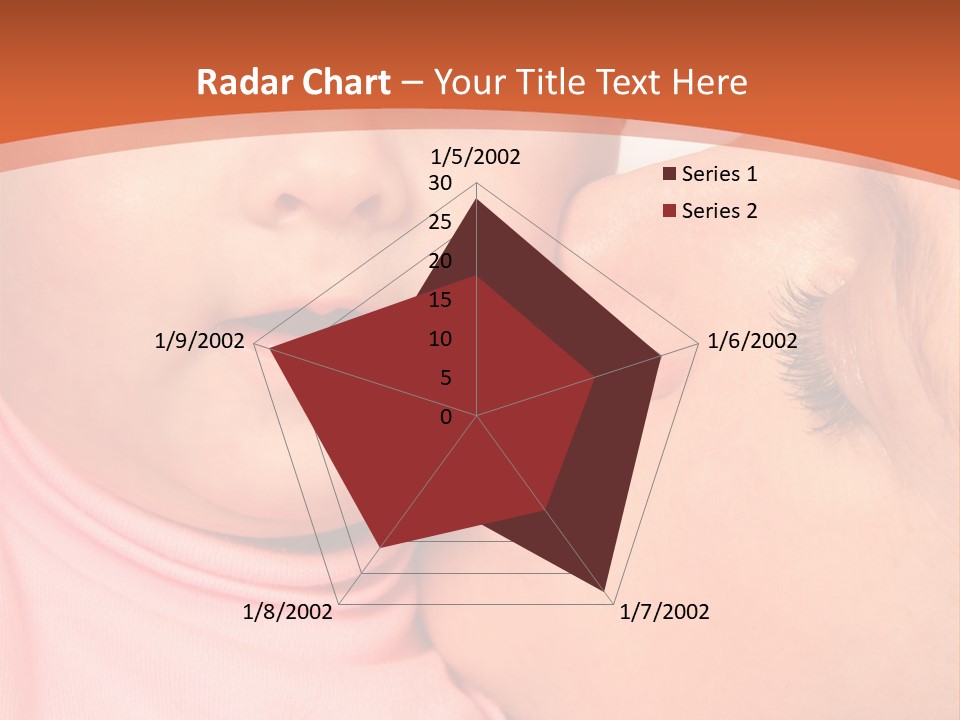 Smile Kissing Infant PowerPoint Template