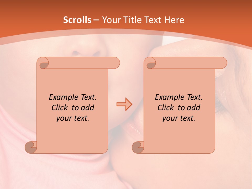 Smile Kissing Infant PowerPoint Template