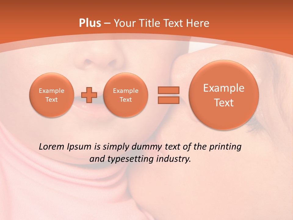 Smile Kissing Infant PowerPoint Template