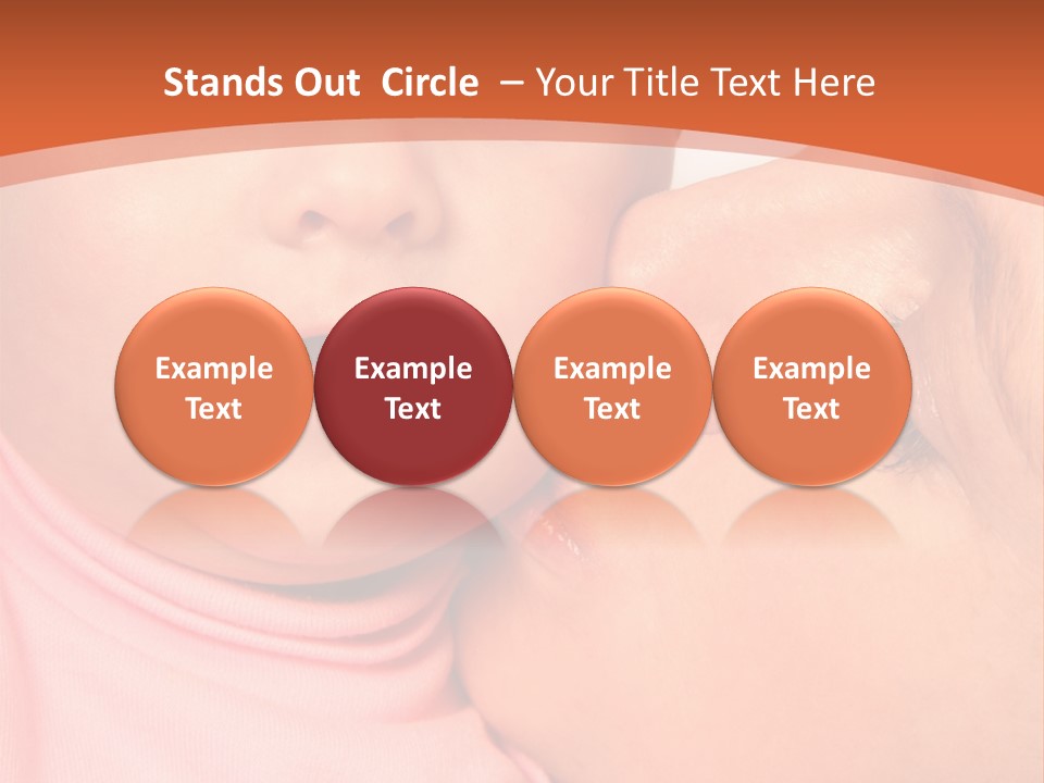 Smile Kissing Infant PowerPoint Template