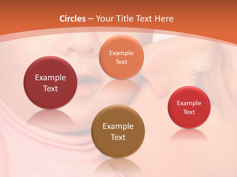 Smile Kissing Infant PowerPoint Template