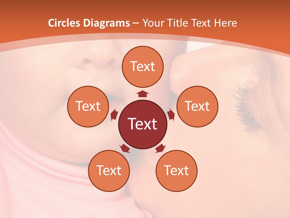 Smile Kissing Infant PowerPoint Template