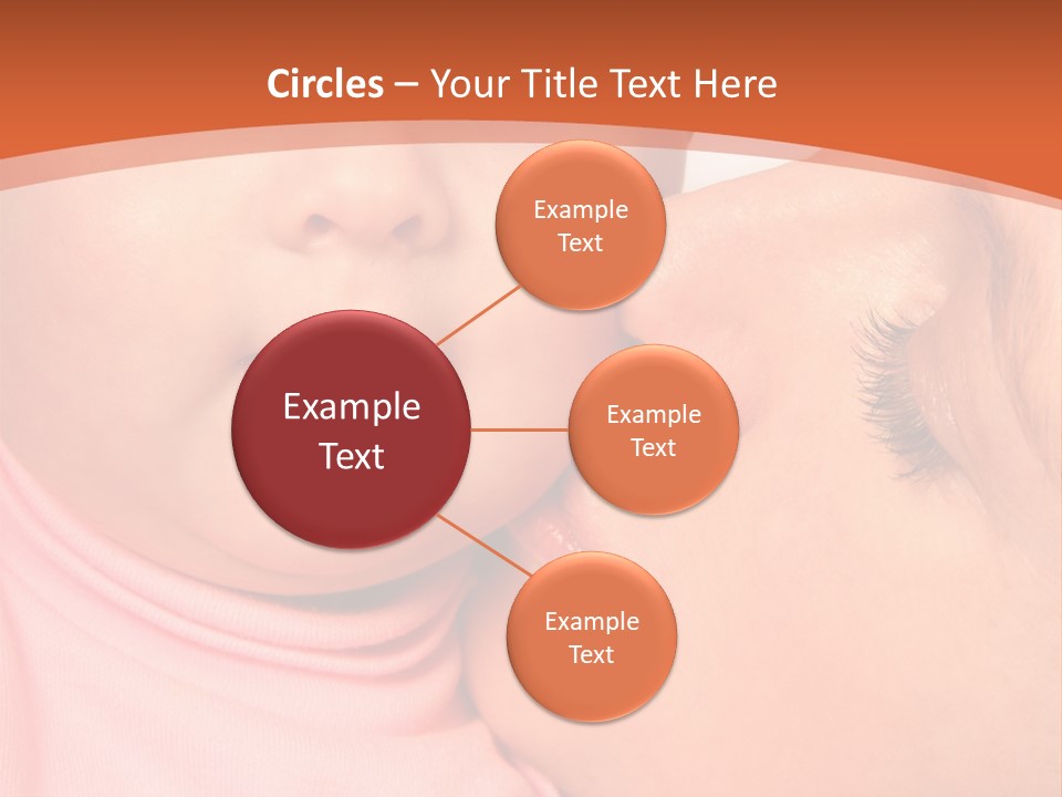 Smile Kissing Infant PowerPoint Template