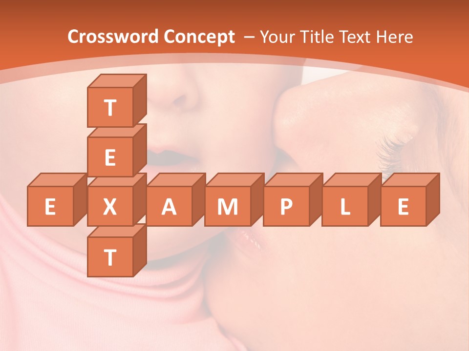 Smile Kissing Infant PowerPoint Template