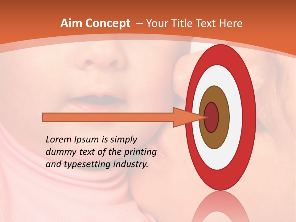 Smile Kissing Infant PowerPoint Template