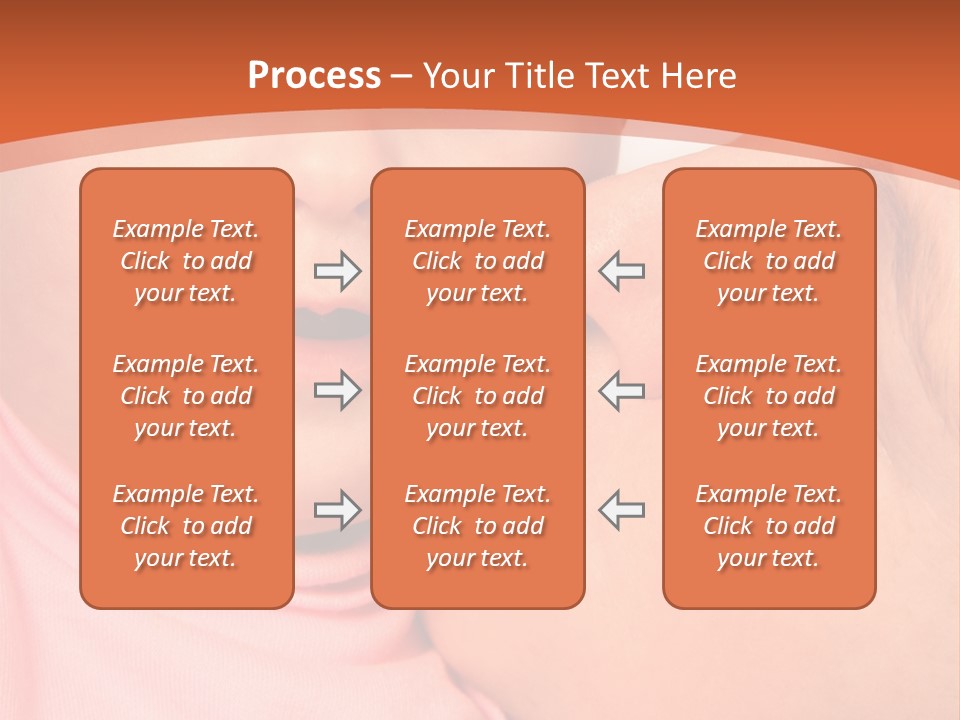 Smile Kissing Infant PowerPoint Template