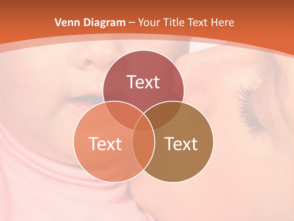 Smile Kissing Infant PowerPoint Template