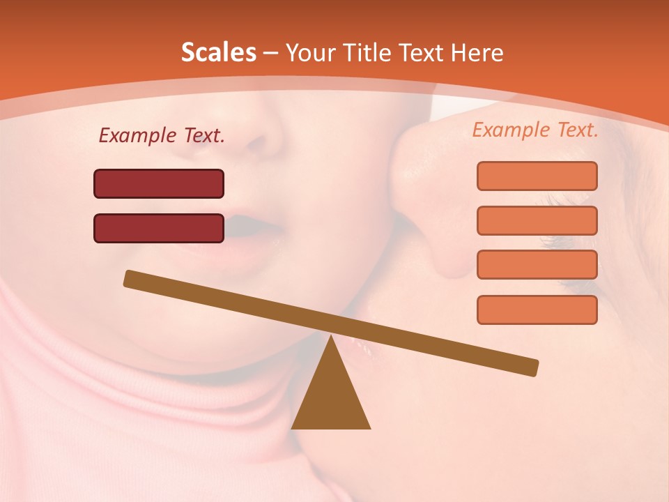 Smile Kissing Infant PowerPoint Template