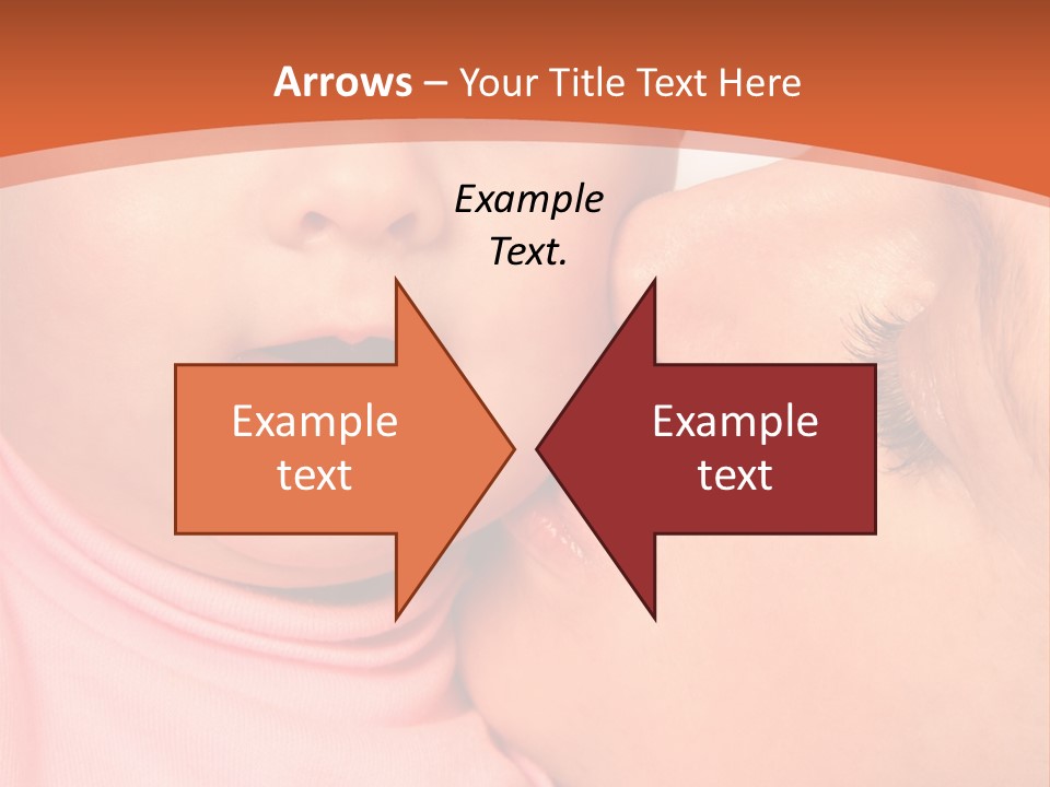 Smile Kissing Infant PowerPoint Template