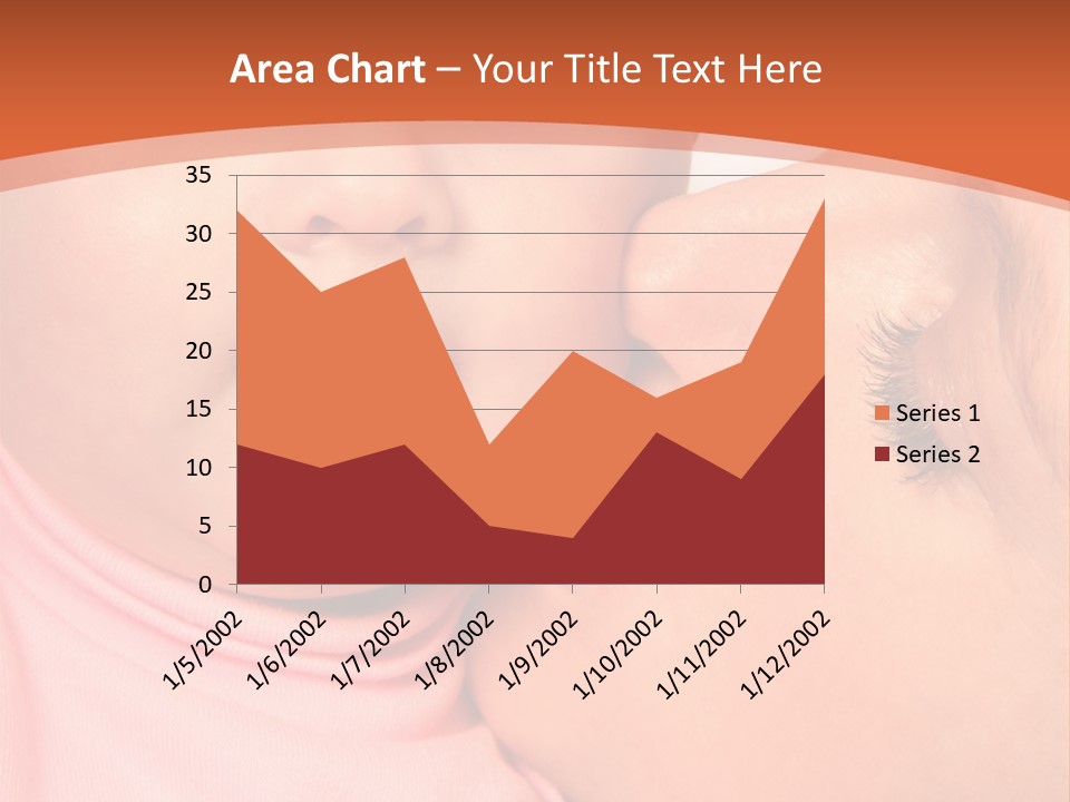 Smile Kissing Infant PowerPoint Template