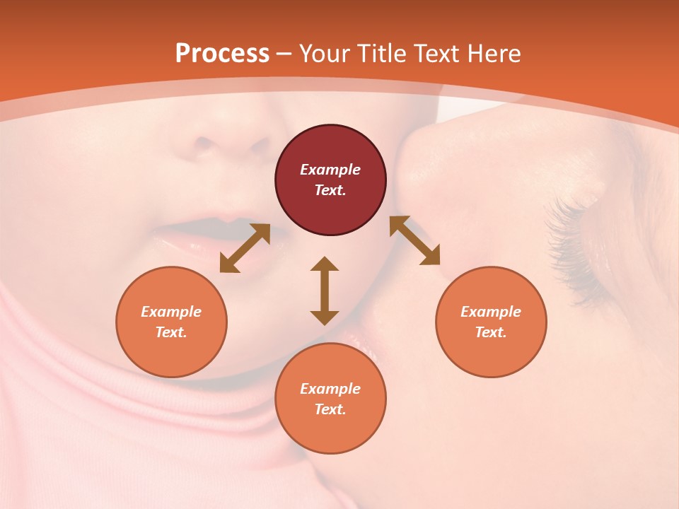 Smile Kissing Infant PowerPoint Template