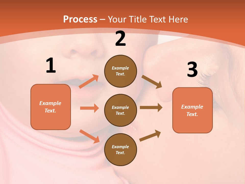Smile Kissing Infant PowerPoint Template