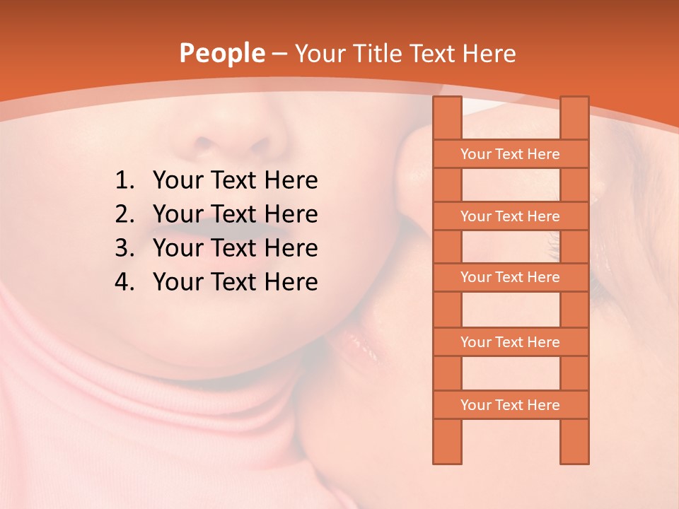 Smile Kissing Infant PowerPoint Template