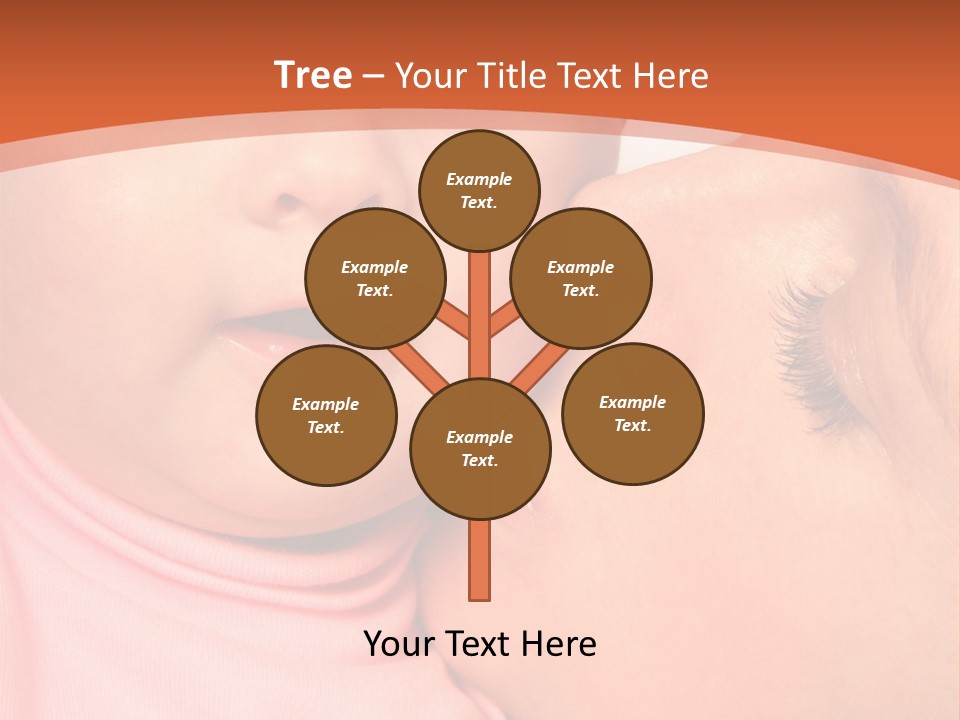Smile Kissing Infant PowerPoint Template