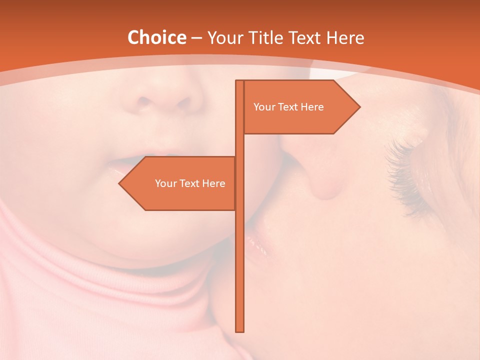 Smile Kissing Infant PowerPoint Template