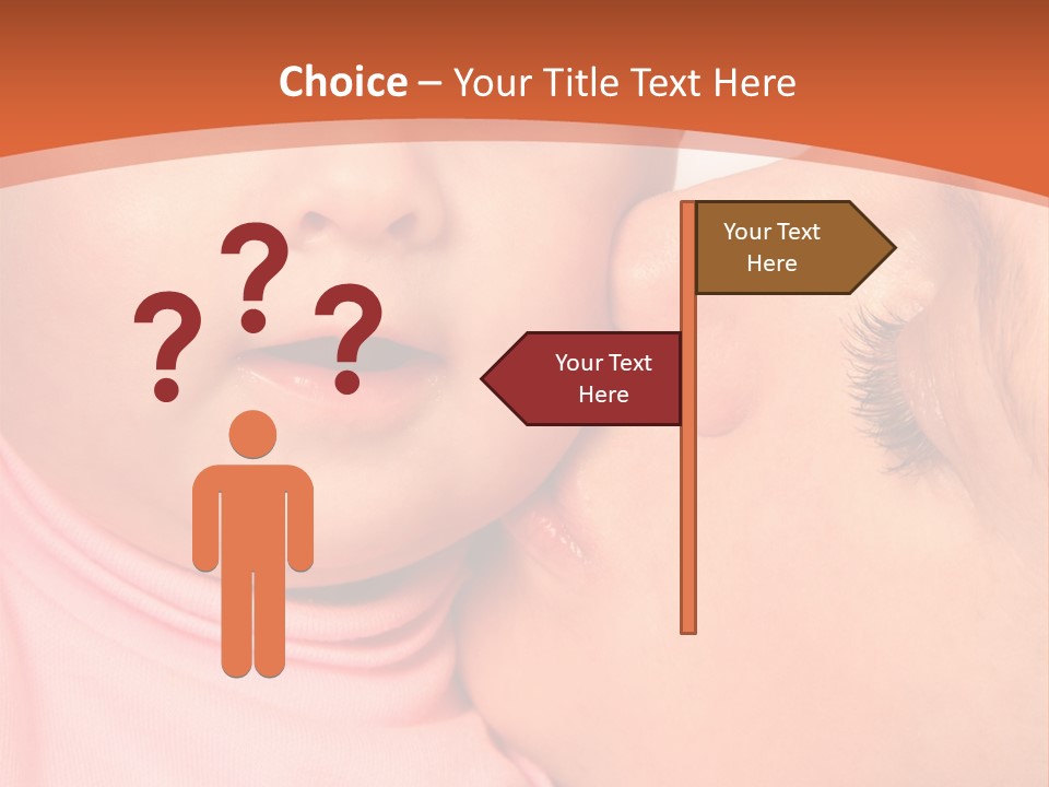 Smile Kissing Infant PowerPoint Template