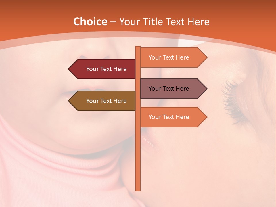 Smile Kissing Infant PowerPoint Template