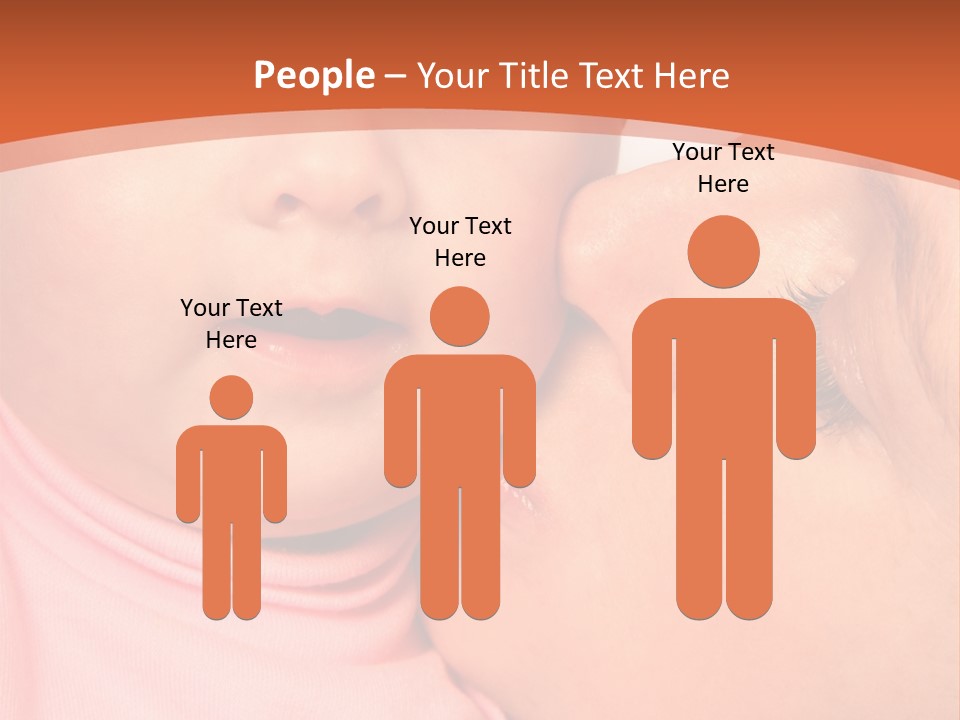 Smile Kissing Infant PowerPoint Template